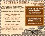 Hunter's Needs